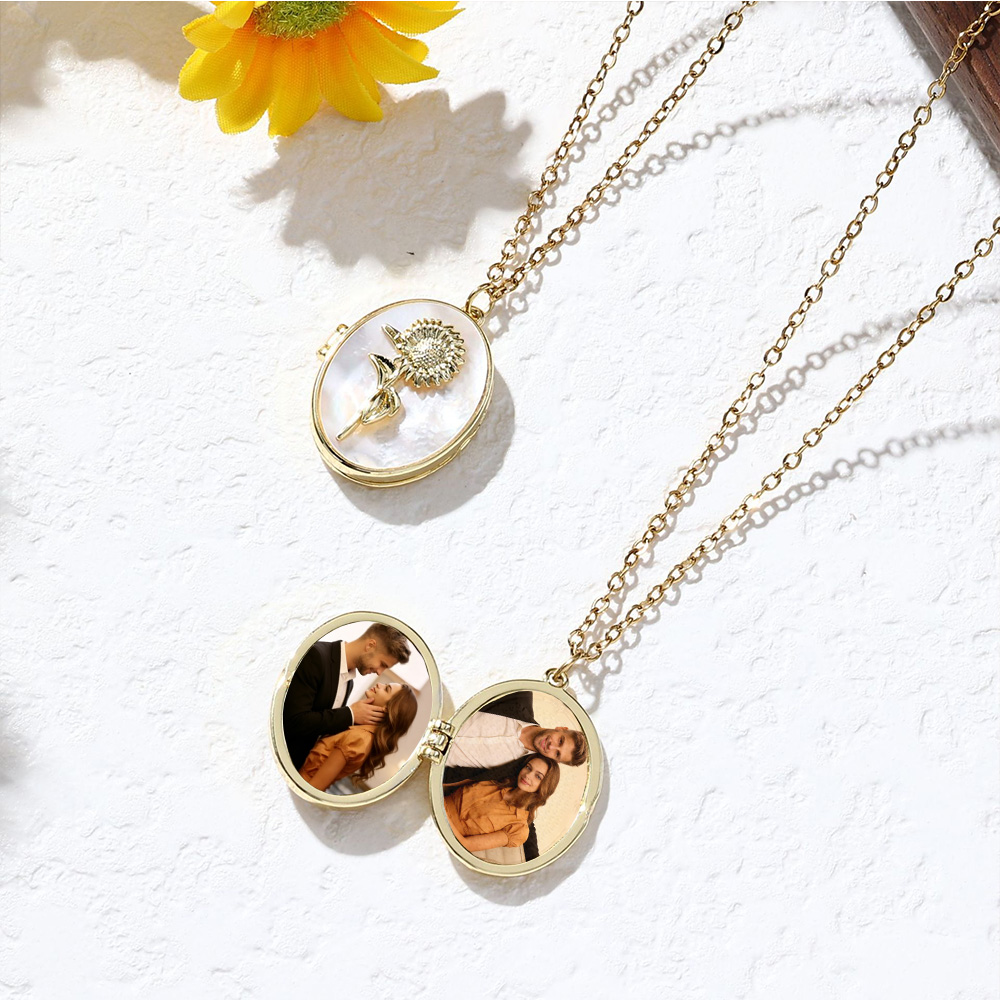 Diamon Birth Flower Custom Col - Birth Flower Necklace review and price