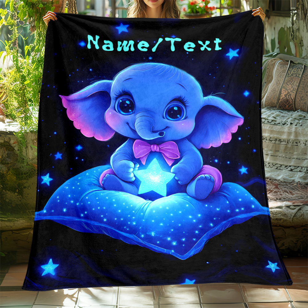 Personalized Cute Blue Elephan - Custom Night Sky review and price