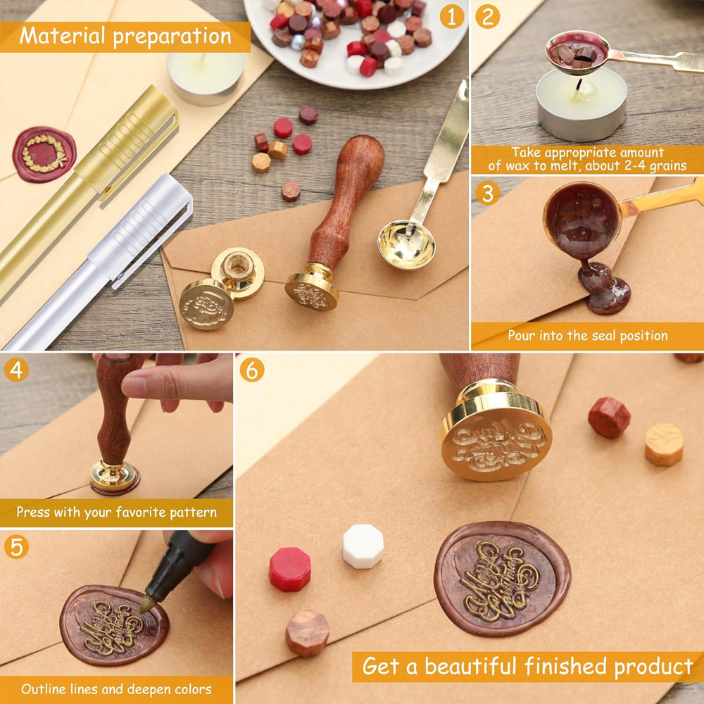 Custom Wax Seal Stamp, Persona - Wax Seal Letter Kit review and price