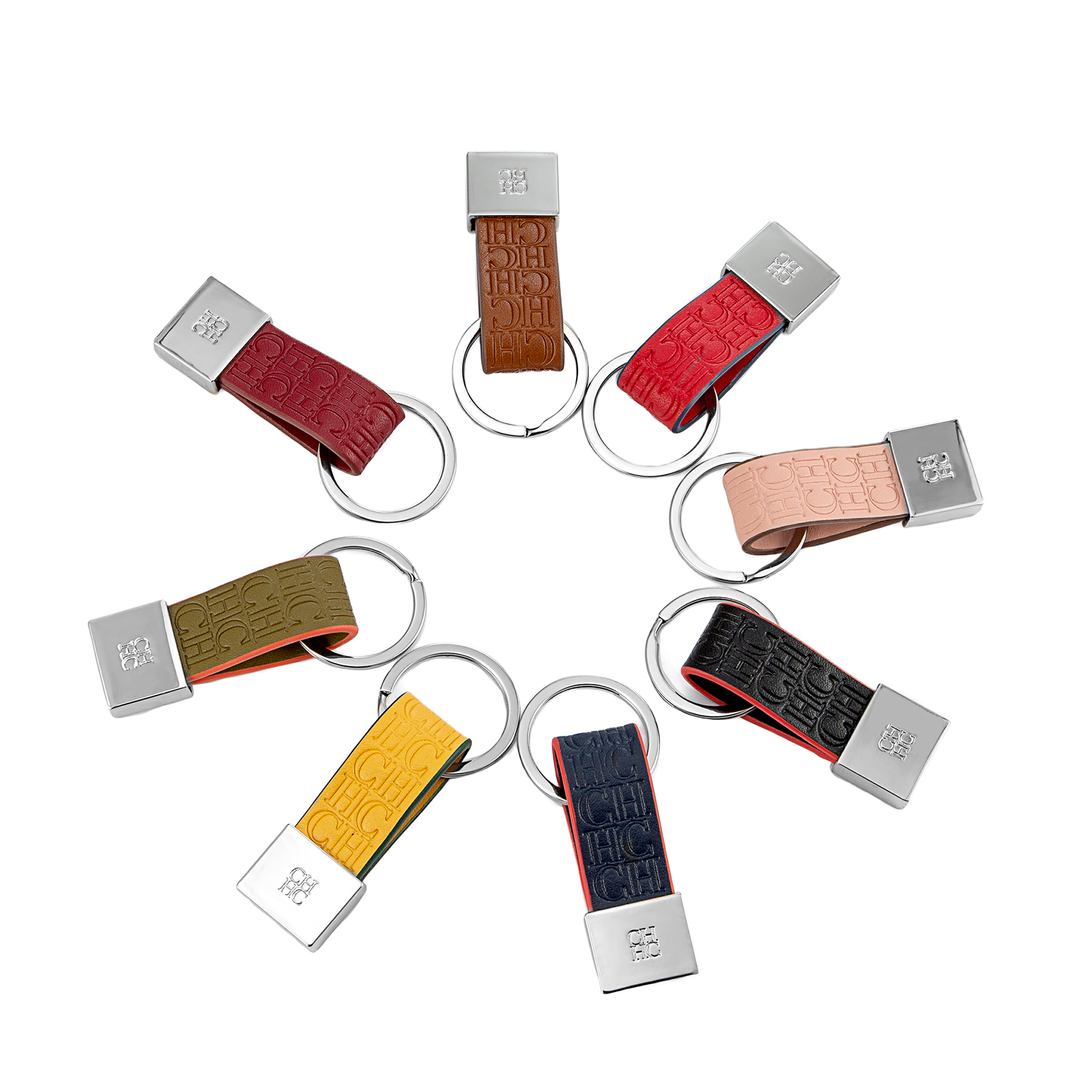 CH Embossed Monogram Leather K - Monogram Keychain Leather review and price