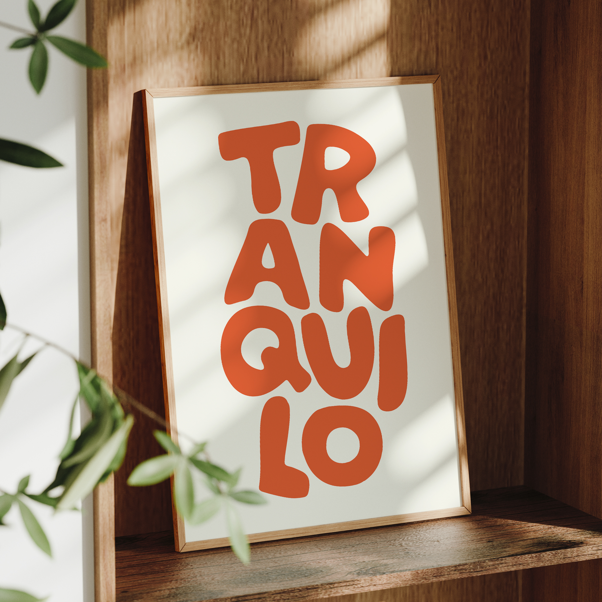 Boho Tranquilo Orange Cream Re - Custom Map Poster review and price