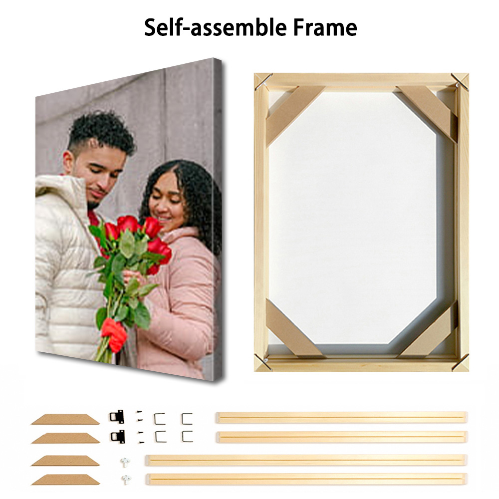 1 Pc Customized Photos on Canv - Engraved Wood Frame review and price