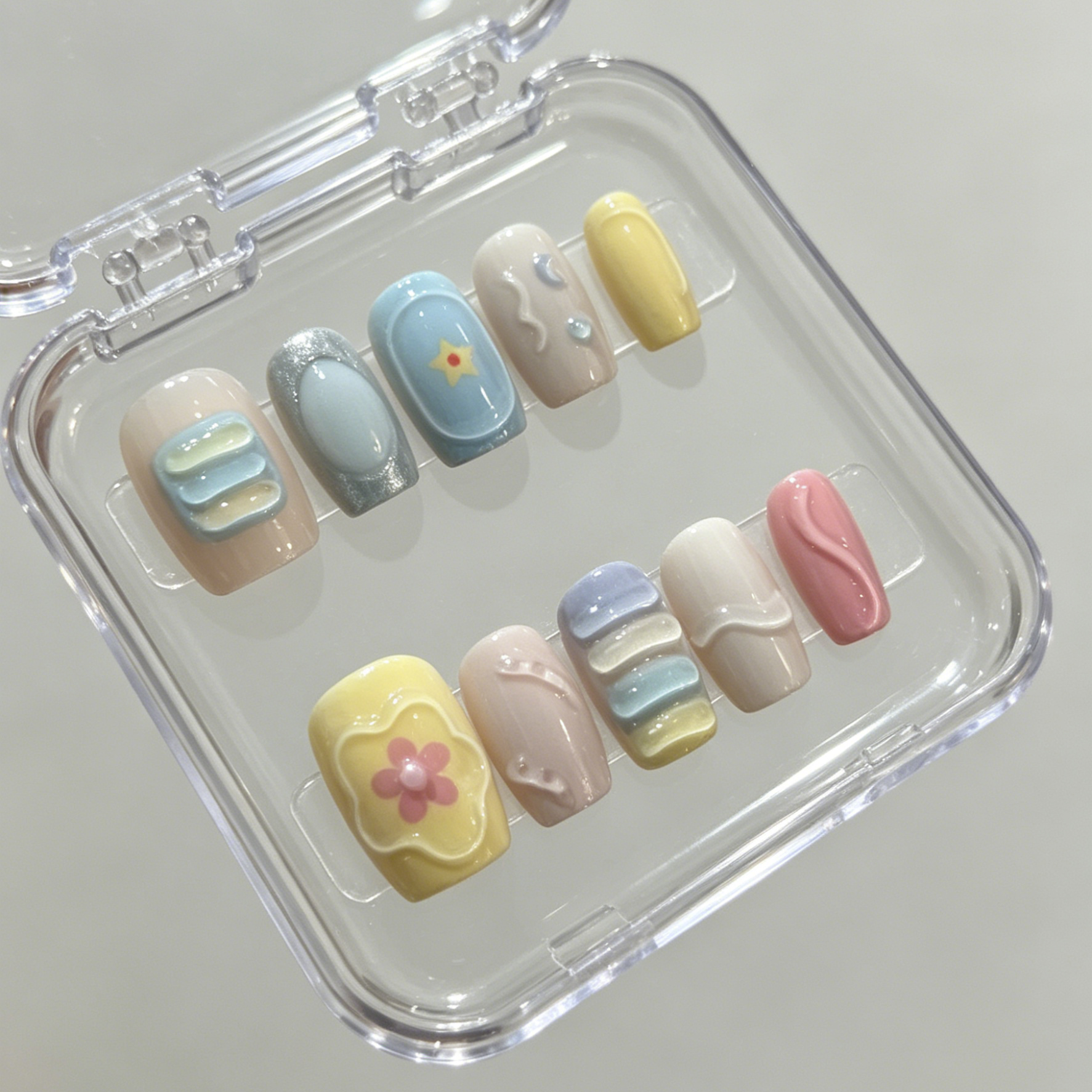 10 hand pressed short square n - Pressed Flower Art review and price
