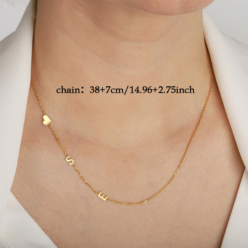 Custom Heart Sideways Letter I - Name Necklace Custom review and price