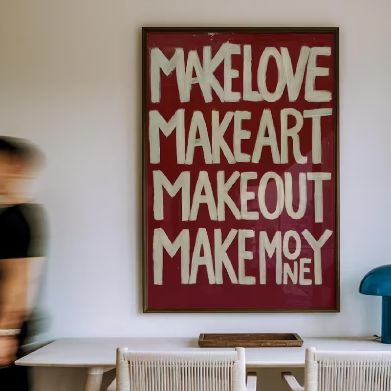 Modern,Retro Self Made Love Ki - Custom Map Poster review and price