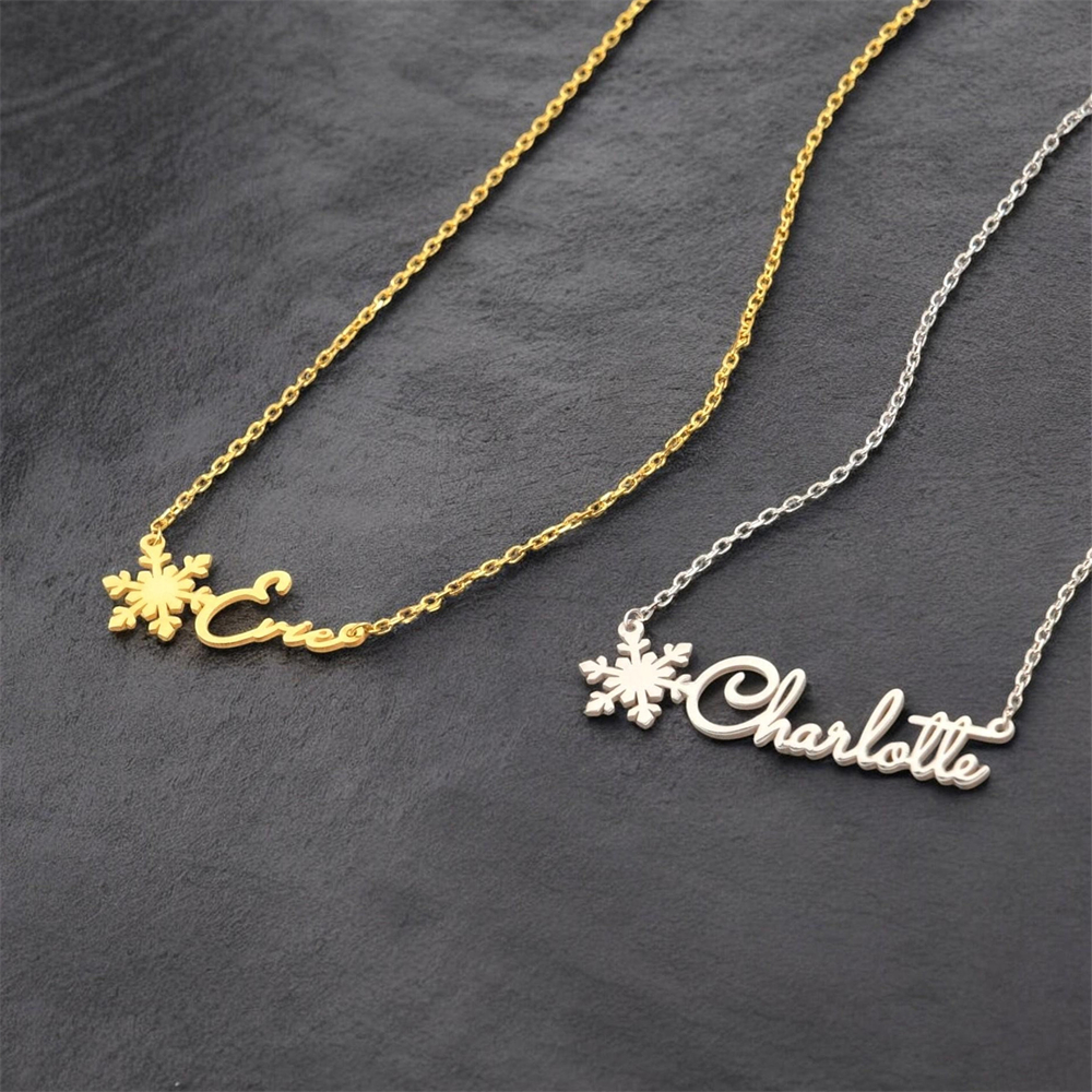 Custom Simple Name Necklace St - Birth Flower Necklace review and price