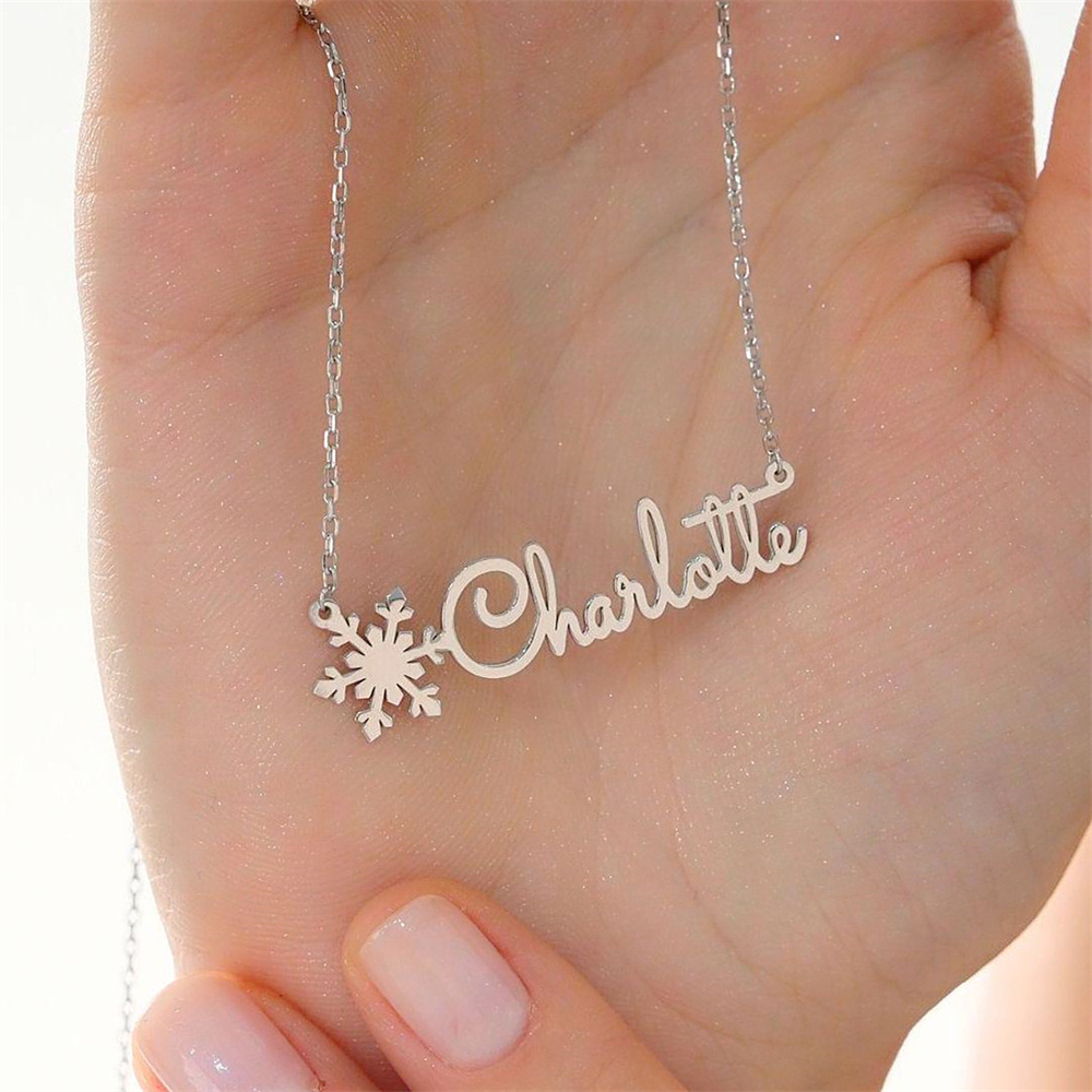 Custom Simple Name Necklace St - Birth Flower Necklace review and price