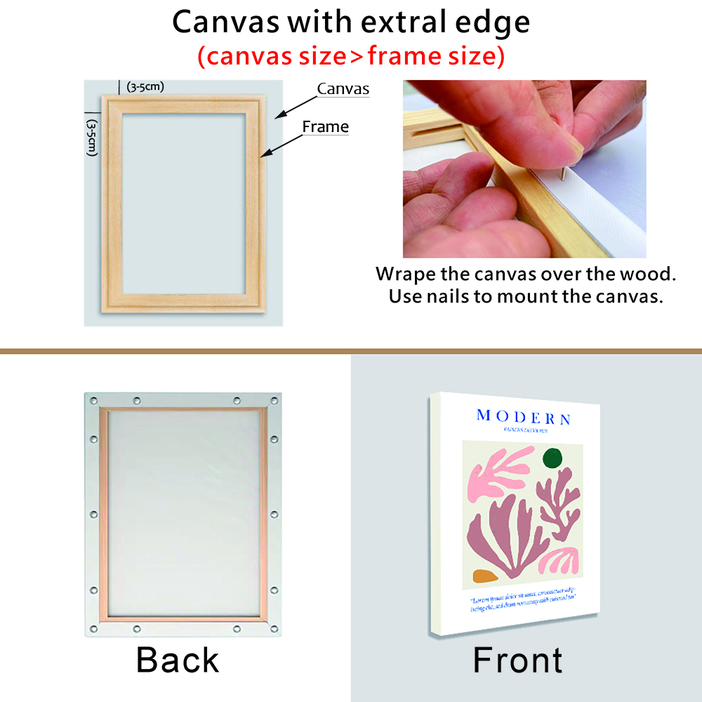 30x40 50x70 70x100cm Canvas Fr - Engraved Wood Frame review and price