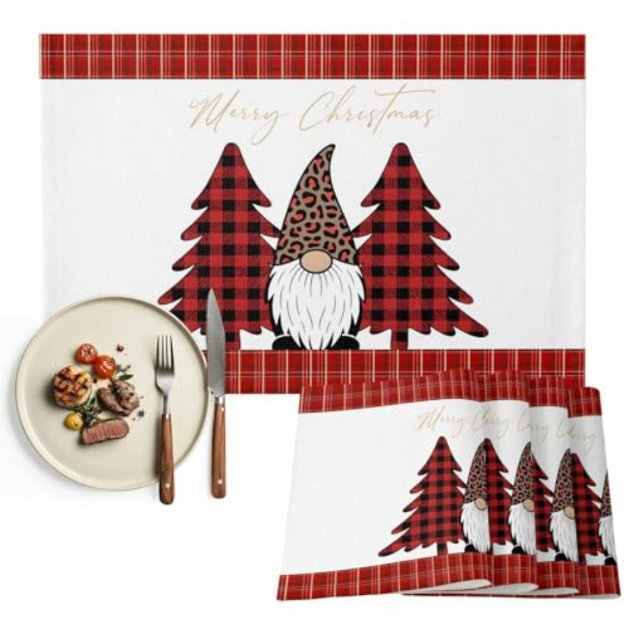 Set of 4 Winter Christmas Tree - Family Tree Print review and price