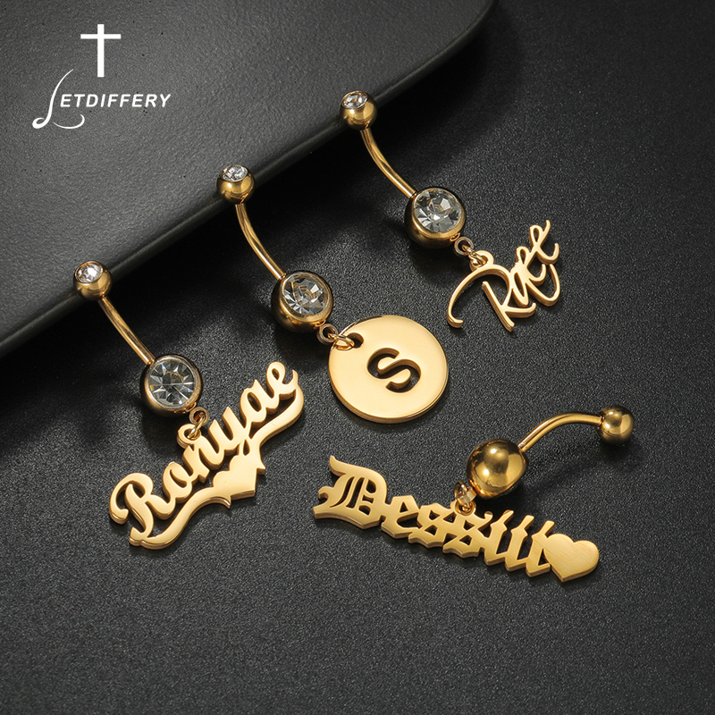 Letdiffery Custom Name Belly B - Initial Ring Custom review and price