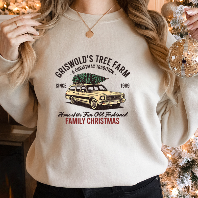 Family Christmas Tree Farm Gra - Family Tree Print review and price
