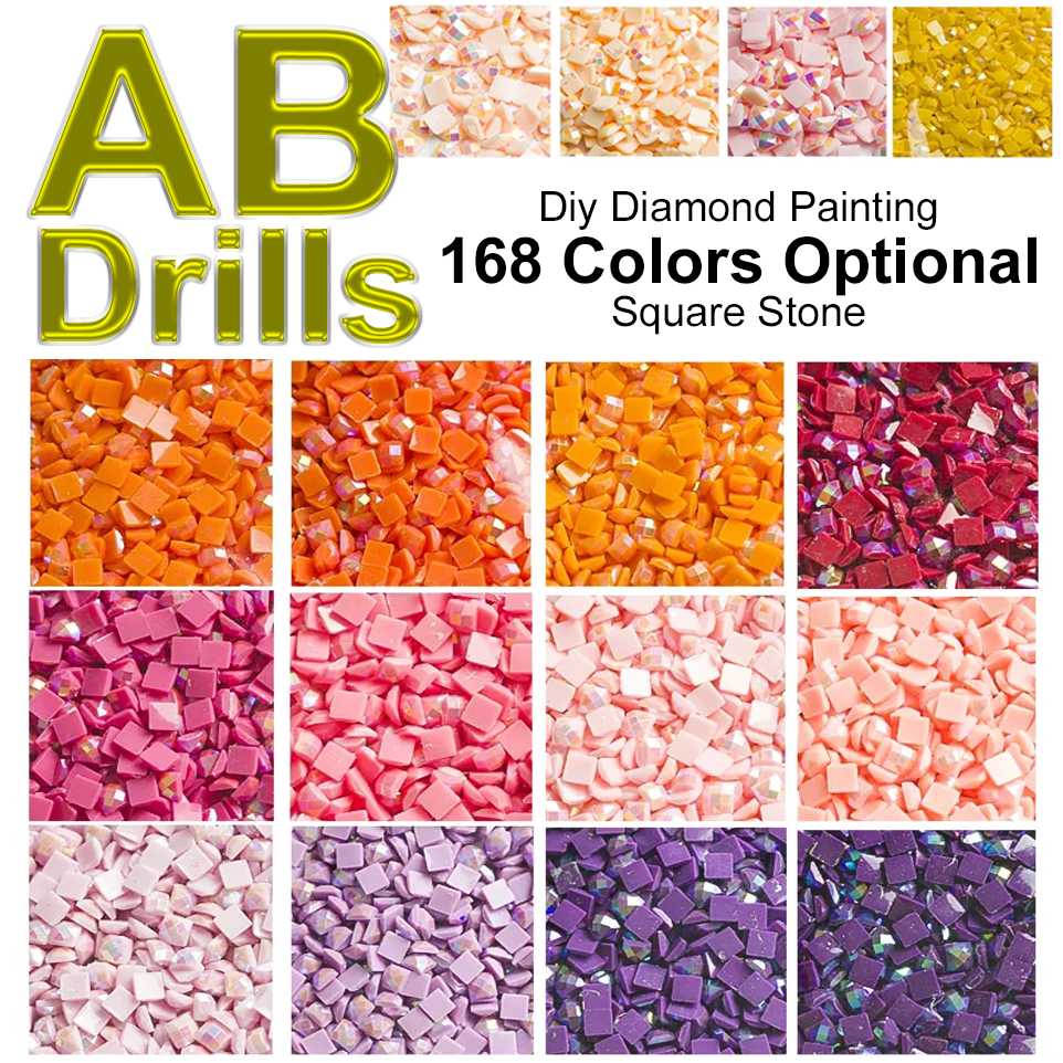 AB Square Stone Drills DIY Dia - Photo Mosaic Print review and price