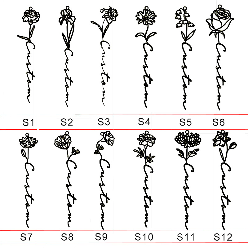 Goxijite Customized Rose Neckl - Birth Flower Necklace review and price