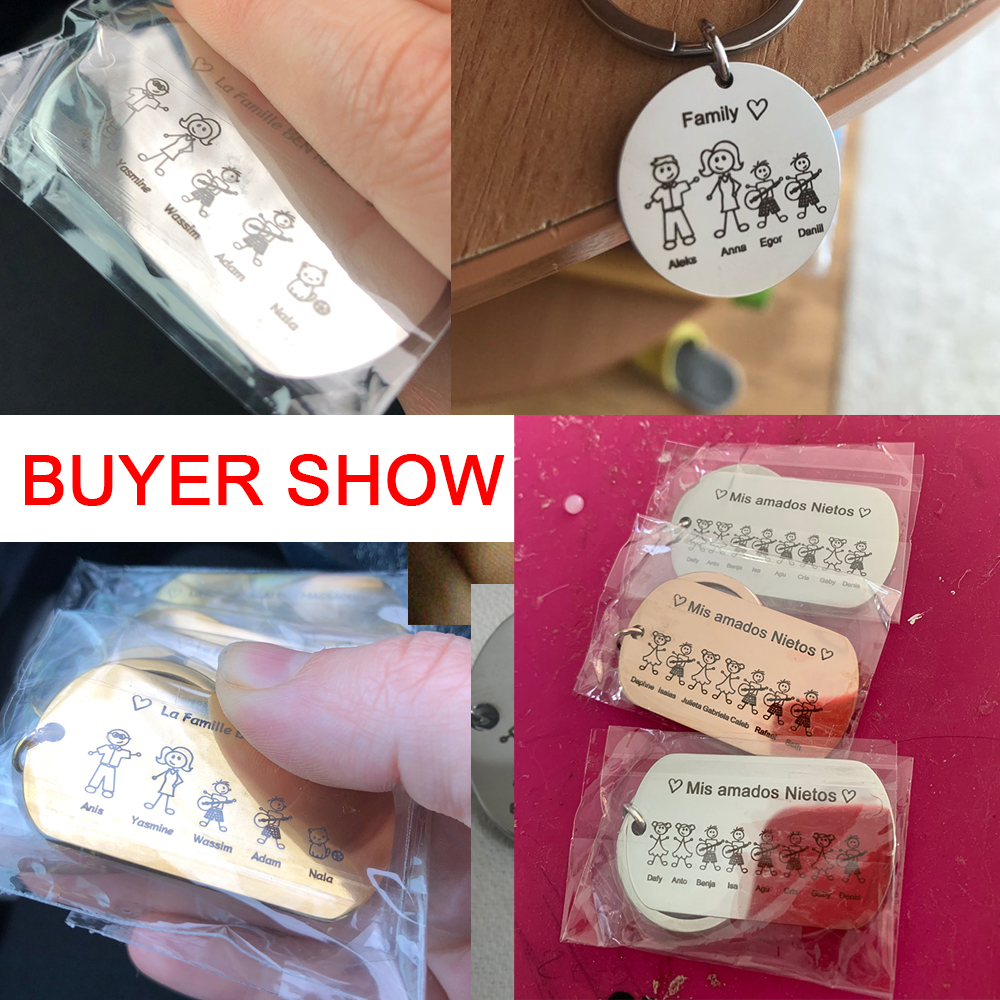 Family Personalized Keychain C - Initial Ring Custom review and price