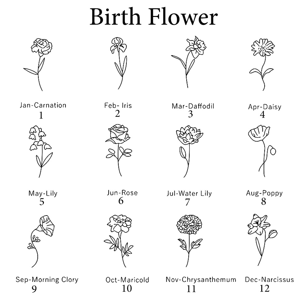 Haiyufly Custom Name Necklace  - Birth Flower Necklace review and price