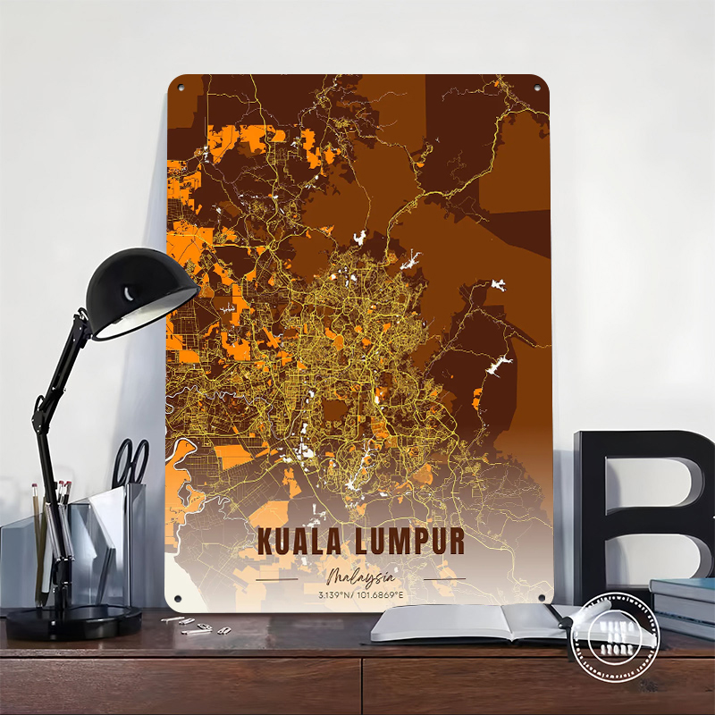 Kuala Lumpur Map Art Printed P - Custom Map Poster review and price