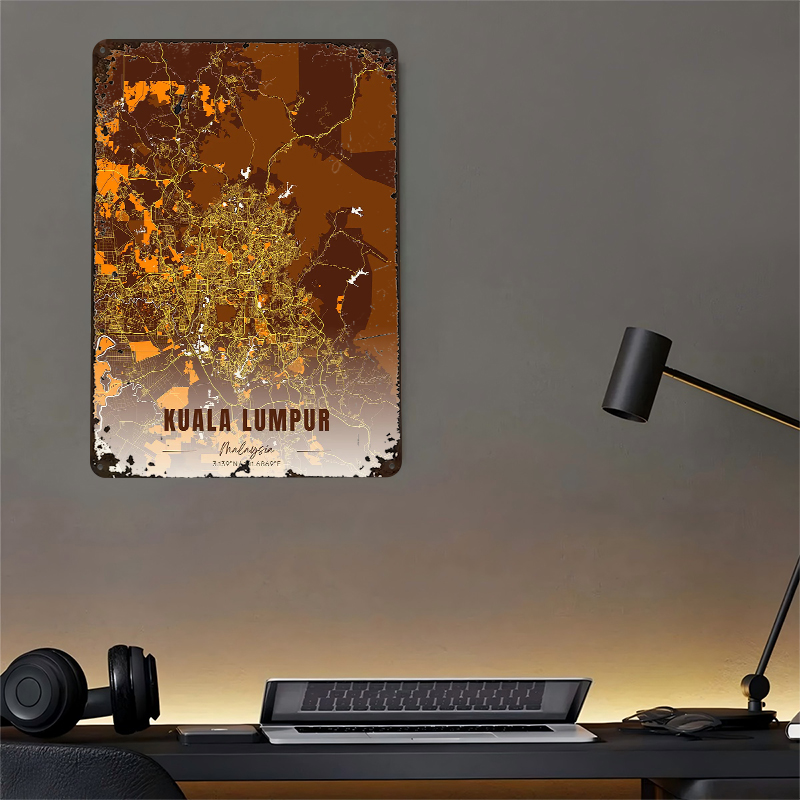 Kuala Lumpur Map Art Printed P - Custom Map Poster review and price