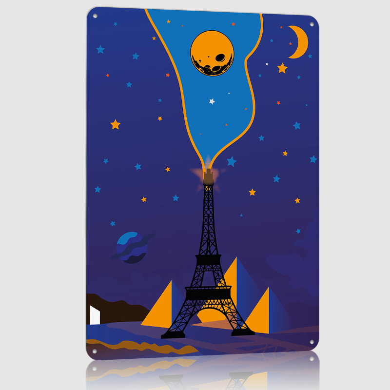 Eiffel Tower Night Sky Poster  - Custom Night Sky review and price