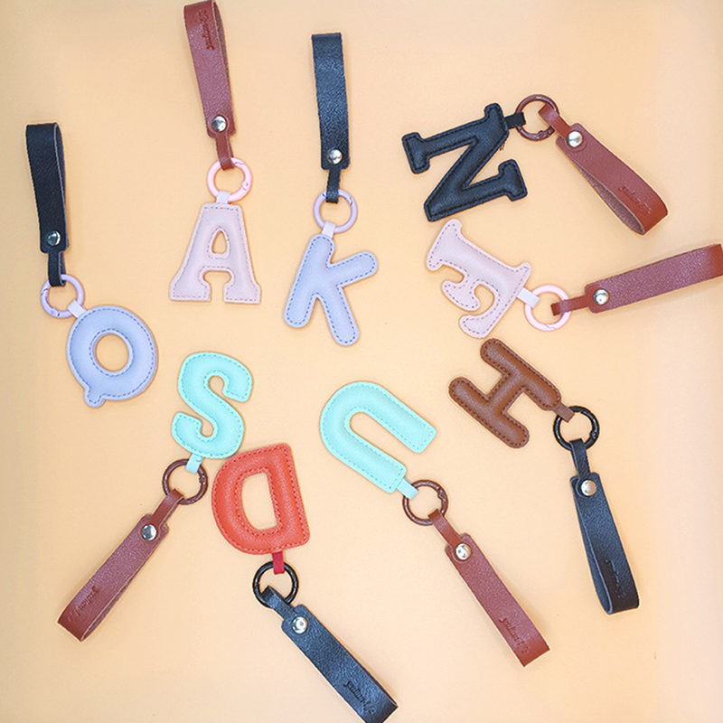 A To Z PU Leather Initial Lett - Monogram Keychain Leather review and price