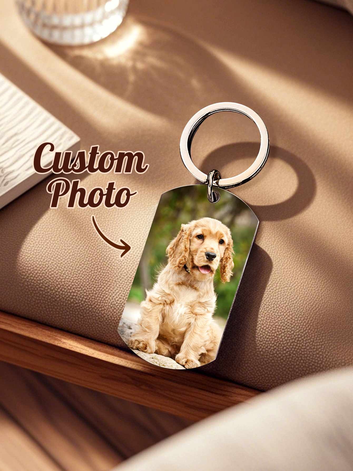 Personalized Pet Photo Keychai - Pet Portrait Custom review and price