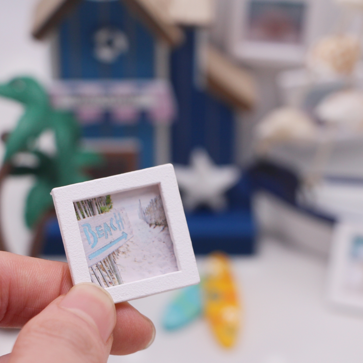 Dollhouse Miniature Wooden Oce - Engraved Wood Frame review and price