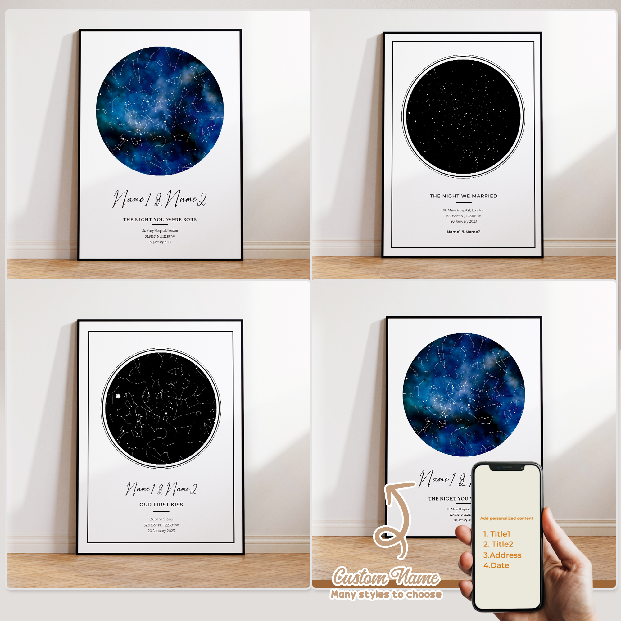 Modern Custom Personalized Nig - Custom Map Poster review and price