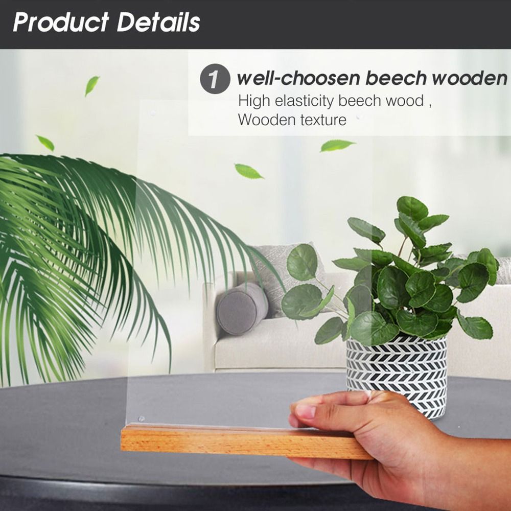 Durable Acrylic Table Top Sign - Engraved Wood Frame review and price