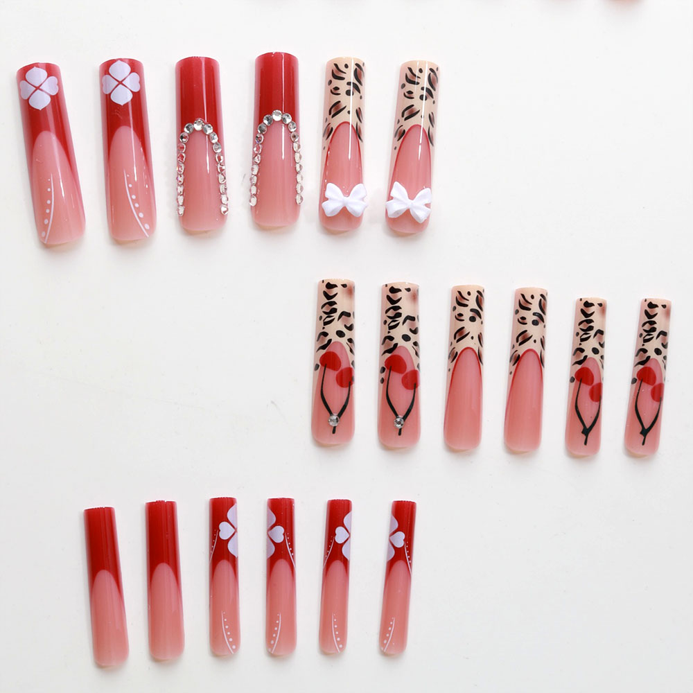24pcs Wearable Press on Nails  - Pressed Flower Art review and price