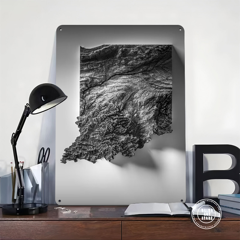Indiana Topographic Map Printe - Custom Map Poster review and price