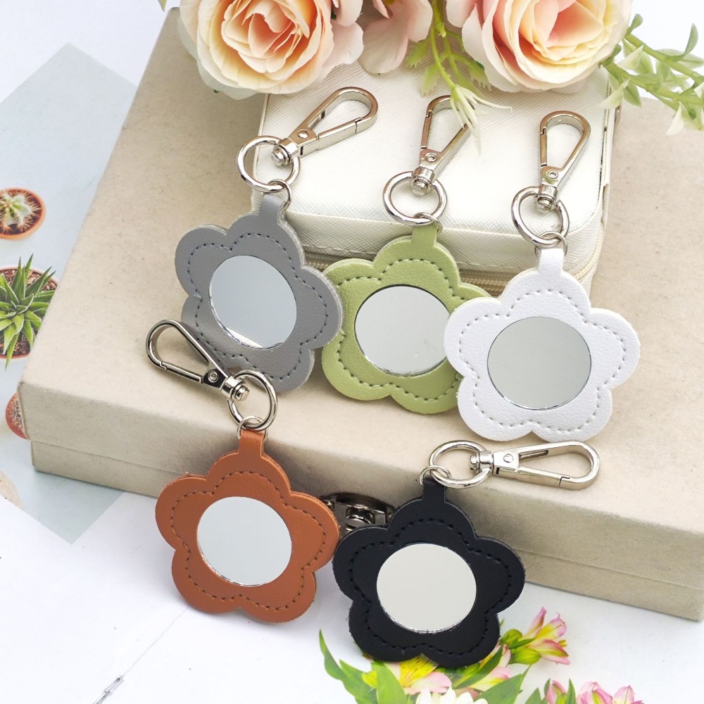 Flower Petal Shaped Mirror Bag - Initial Ring Custom review and price