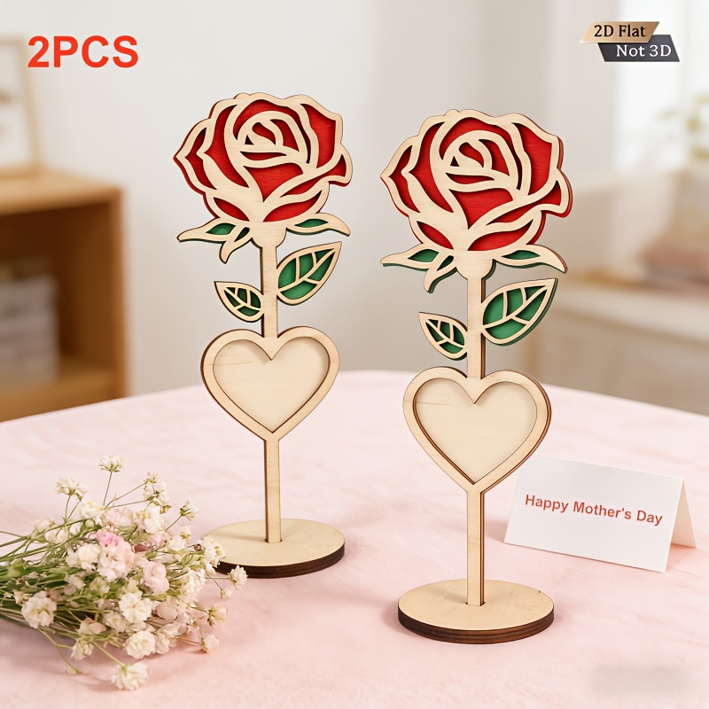 2pcs Handmade Engraved 2D Wood - Engraved Wood Frame review and price