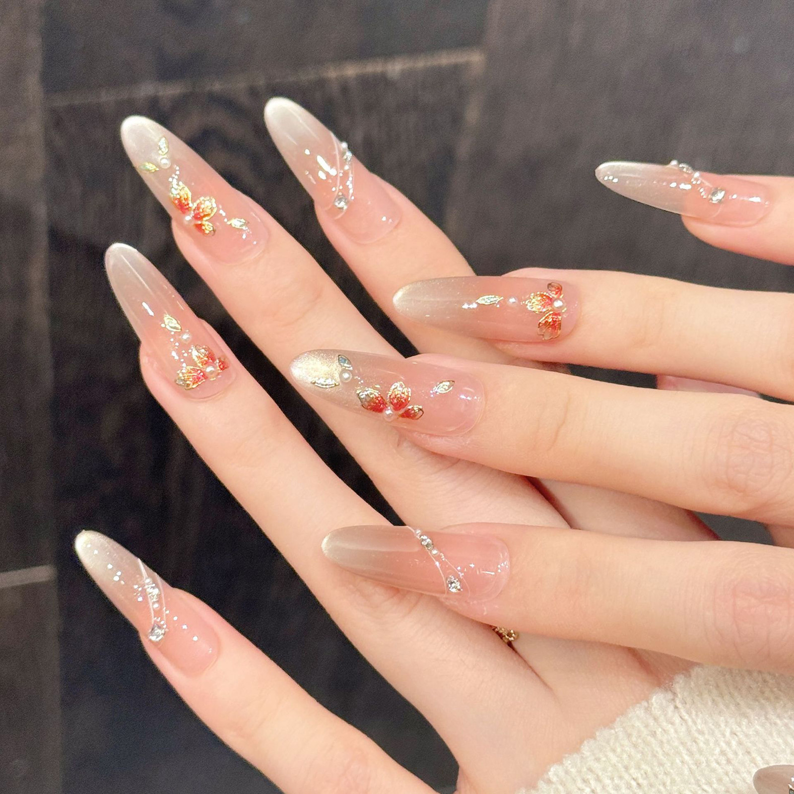 10pcs Handmade Fake Nails Pres - Pressed Flower Art review and price