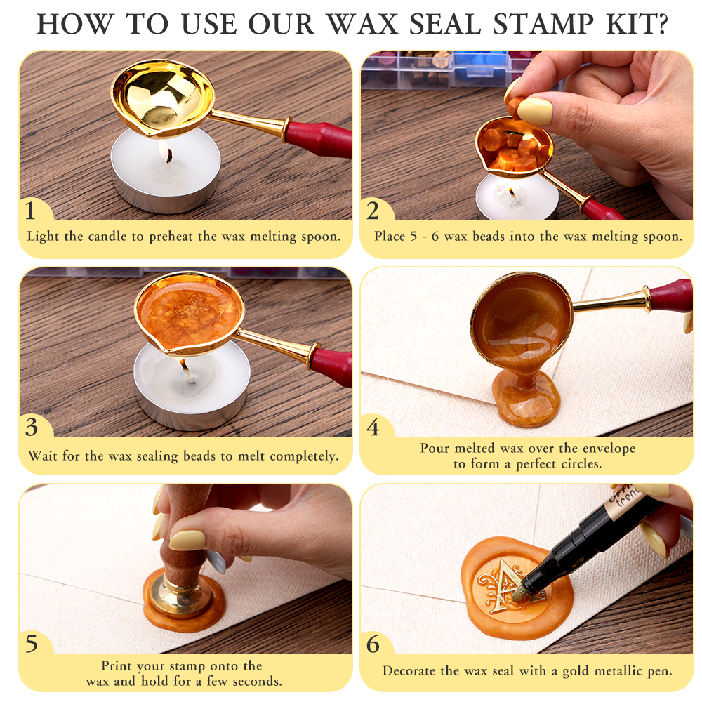 A-Z letter Wax Seal Stamp Kit  - Wax Seal Letter Kit review and price