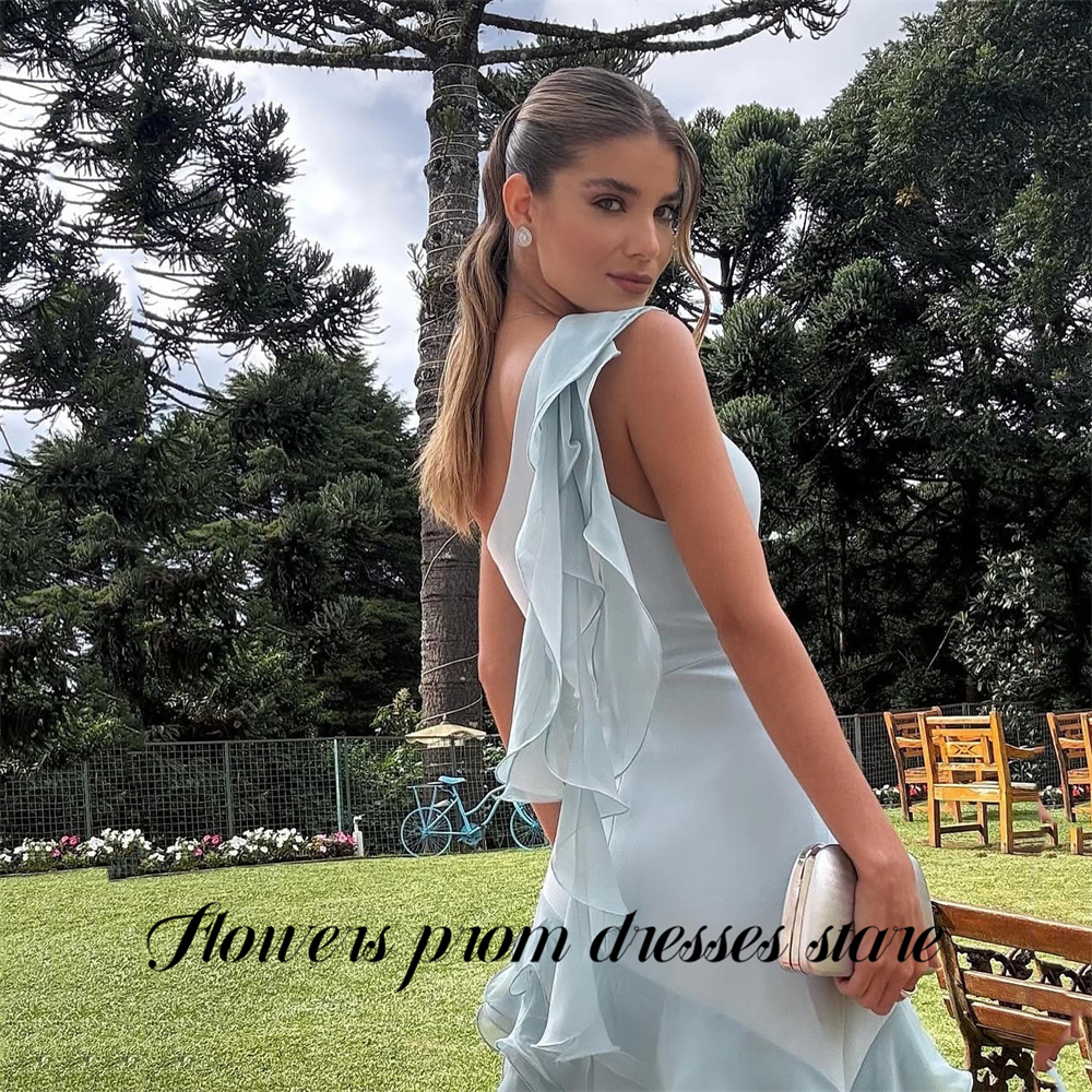 Flowers Sky Blue Party Dress L - Custom Night Sky review and price