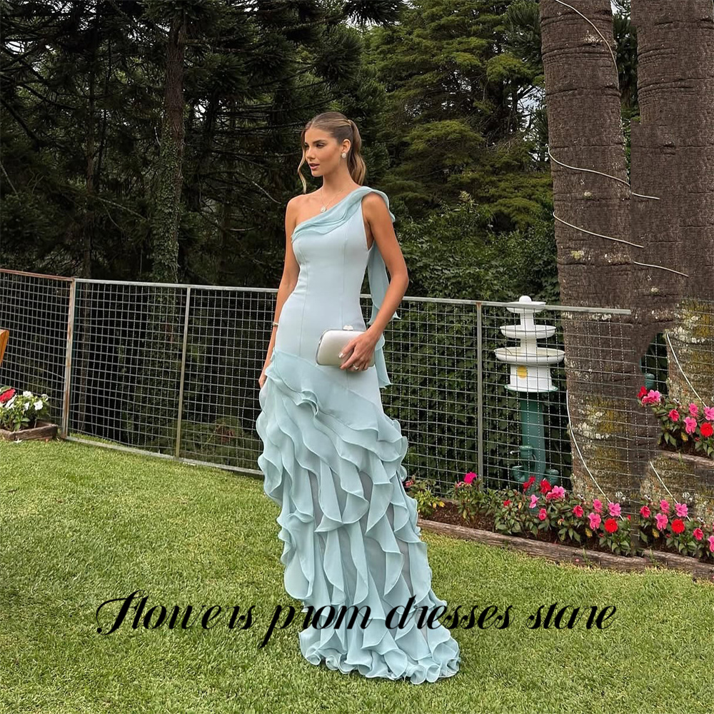 Flowers Sky Blue Party Dress L - Custom Night Sky review and price